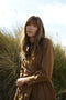Edyta taffeta dress | Camel