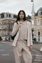Emy hoody blazer | Beige