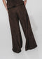Arabel suede effect pants | Dark Brown