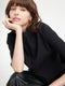 Leone blouse technical jersey | Black
