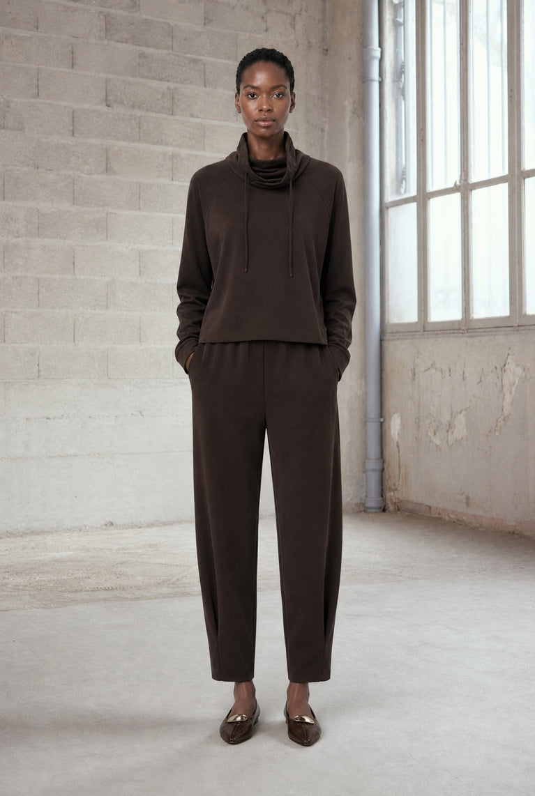 Umbretto pants technical jersey | Chocolate