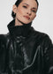 Nerina eco leather bomber jacket | Black
