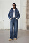 Nevada hood denim jacket | Summer Blue
