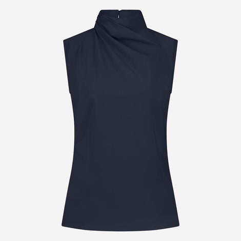 Naomi stretch technical jersey top | Blue