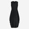 Ria WS stretch technical jersey dress | Black