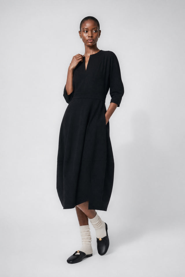 Sasha dress Sensitive tech fabric Sasha dress Sensitive tech fabric | Black