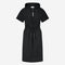 Evi stretch technical jersey dress | Black