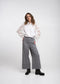 Stery embodery poplin blouse | White