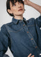 Western classic denim shirt | Medium Blue
