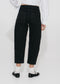 Slouchy black barel jeans | Black