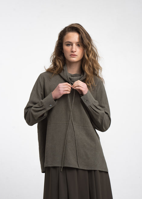 Lina tencel blouse | Green