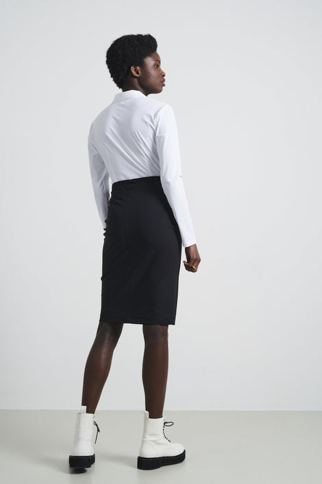 Skirt Kate Easy Wear Technical Jersey | Black