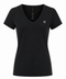 T shirt V Neck Easy Wear Organic Cotton | Black