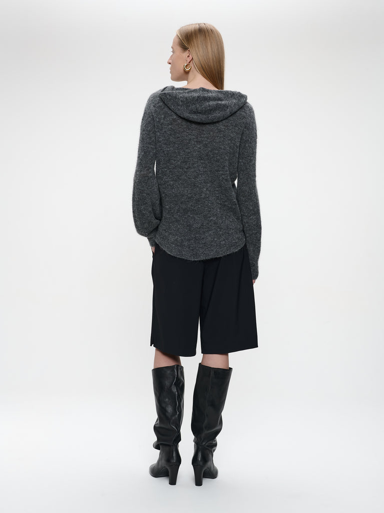 Hoodie pullover H22167 | Grey Melange