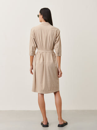 Ramona Dress Technical Jersey | Sand