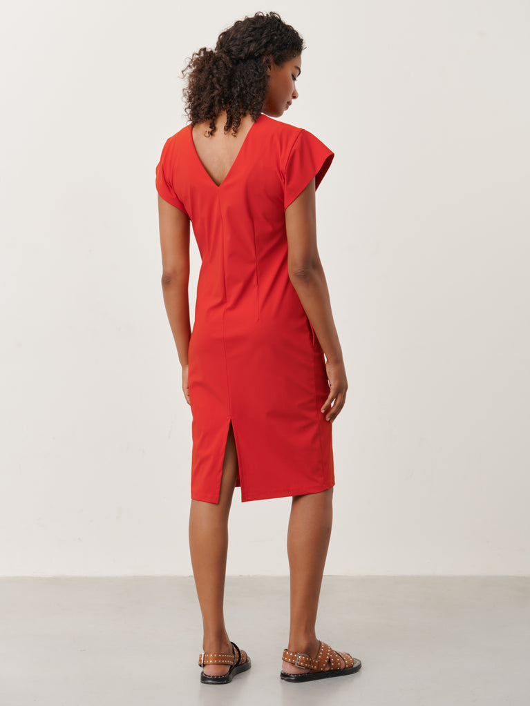 Domina Dress Technical Jersey | Red