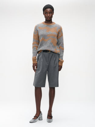 Monna viscose short pants | Dark Grey