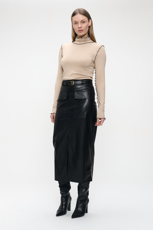 Janice viscose top | Capuccino