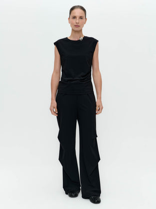 Stevie top technical jersey | Black