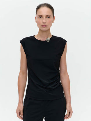 Stevie top technical jersey | Black