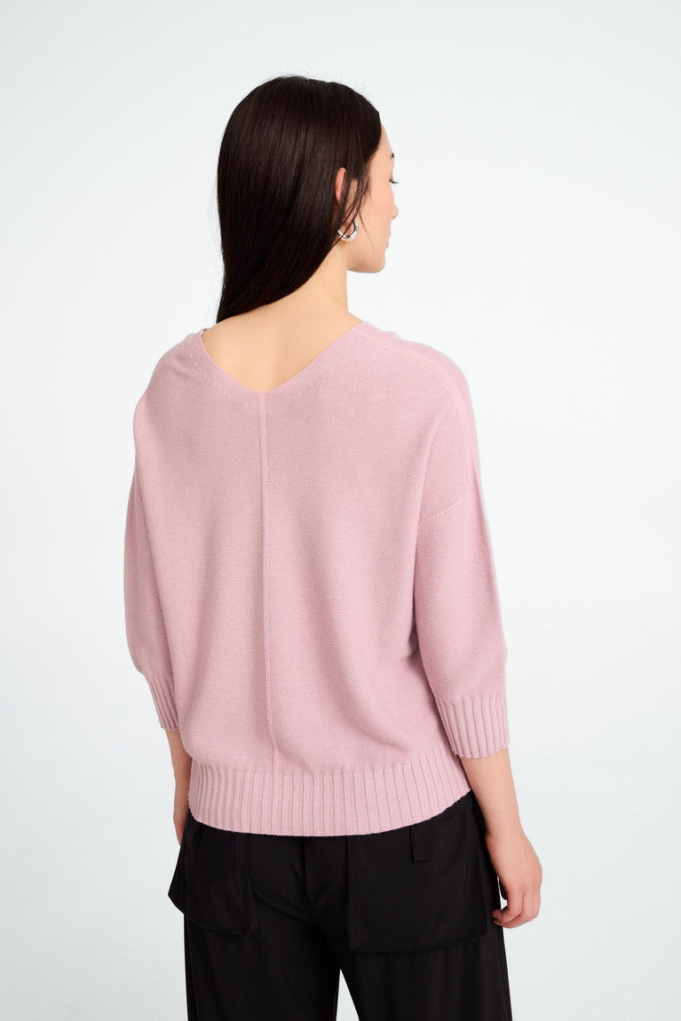 Seamless cotton pullover 317 | Rosa