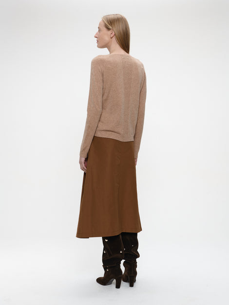 Pullover seamless viscose NB186 | Beige