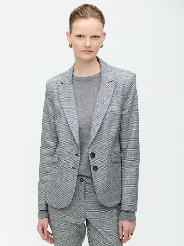 Hetty Blazer | Silver Shiny