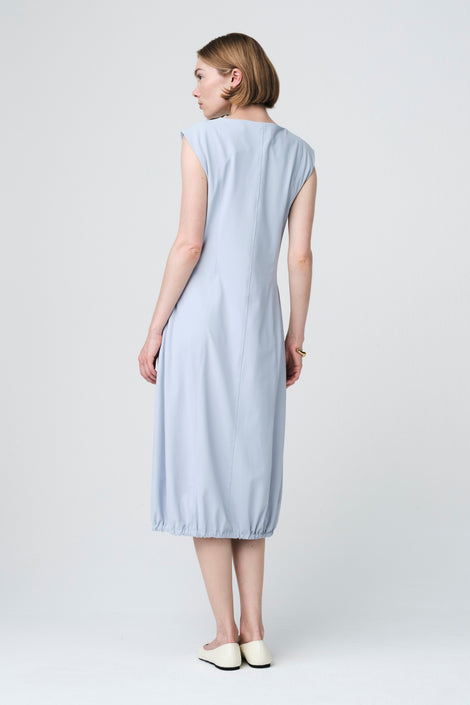 Ricarda structure tech jersay dress | Light Blue