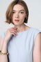 Ricarda structure tech jersay dress | Light Blue