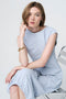 Ricarda structure tech jersay dress | Light Blue