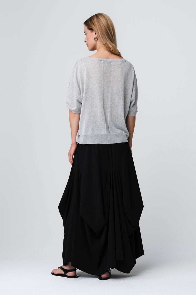 Fine Viscose Top 26011 | Silver