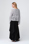Sequined hole pullover E25053 | Light Grey