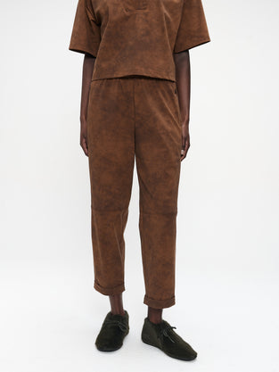 Daphne pants technical jersey | Caramel