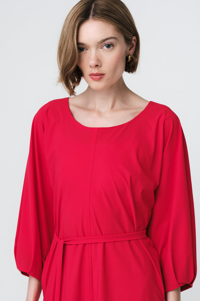 Lide dress technical jersey | Red