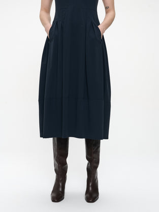 Heide dress technical jersey | Blue