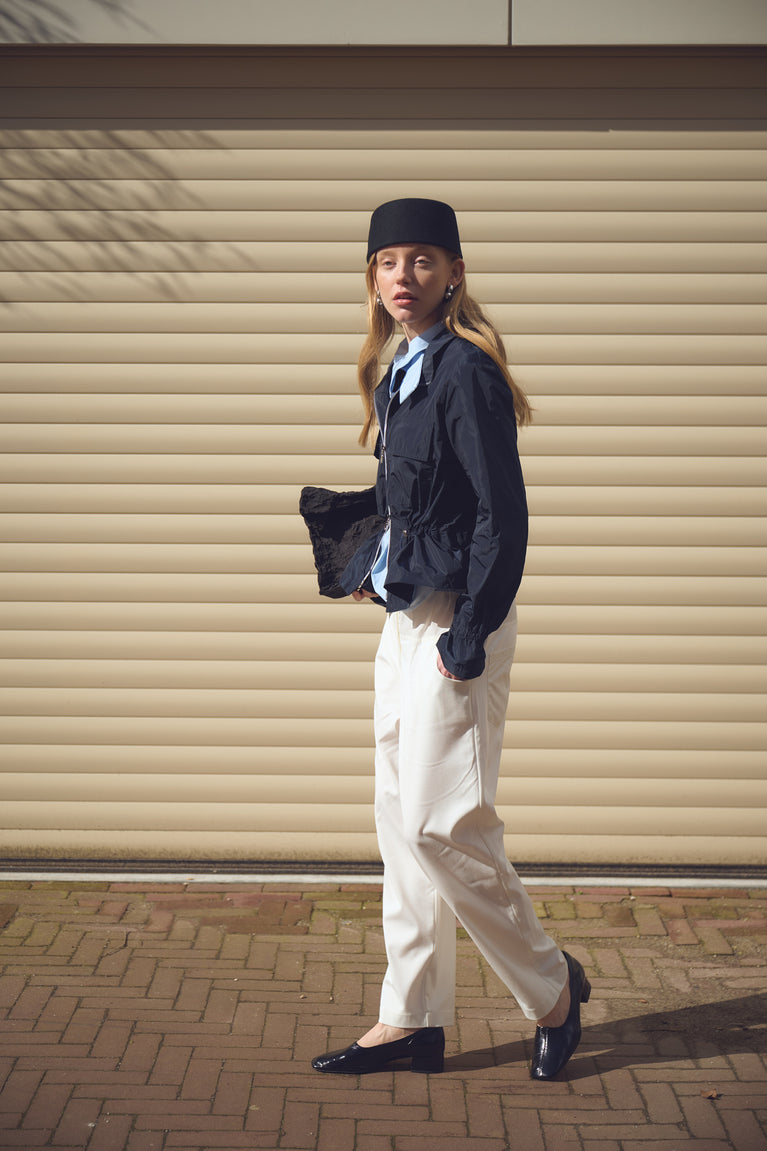 Manola taffeta jacket | Blue