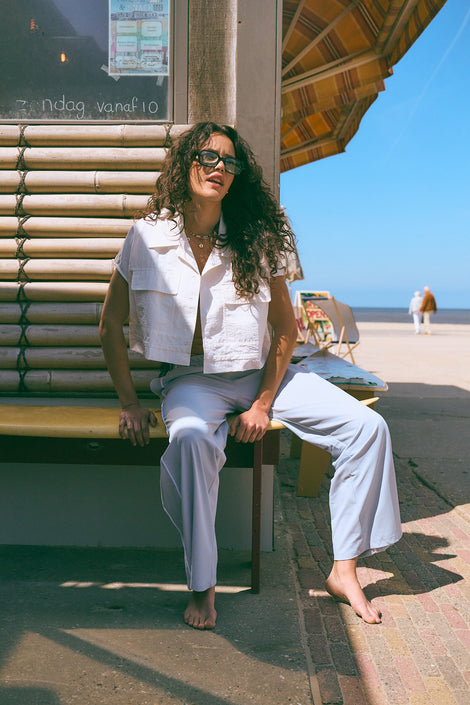 Vaya structure tech jersay pants | Light Blue