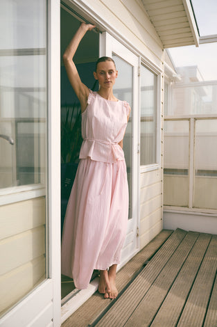 Masako viscose mix top | Pink
