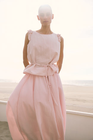 Reiki viscose skirt | Pink