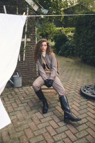Sandra check barrel pants | Multi