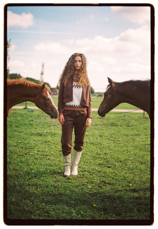 Timmy skuba velvet jacket | Brown