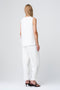 Gini viscose cotton top | Off White