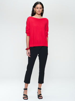 M205 seamless cotton pullover | Corallo