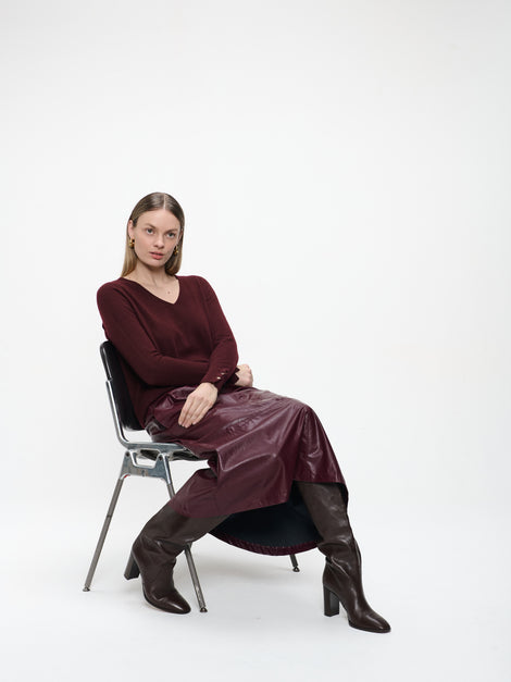 Pullover Cashmere blend 2479 | Bordo