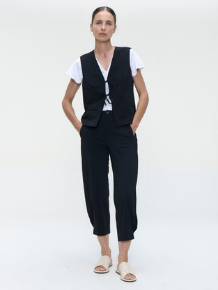 Villa vest technical jersey | Black