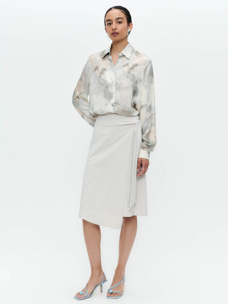 Ilona skirt technical jersey | Sand