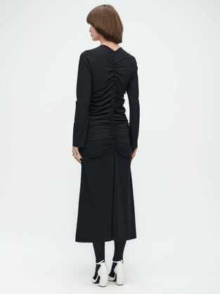 Steffani Dress Technical Jersey | Black