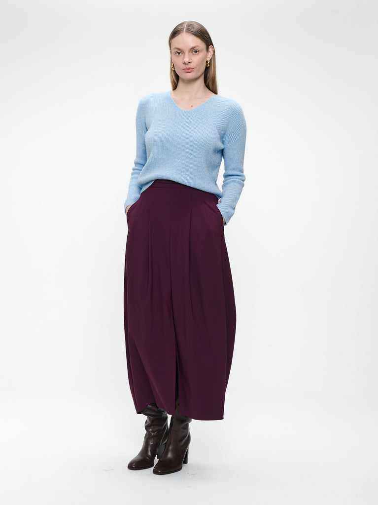 Pullover shiny viscose NB2470 | Light Blue