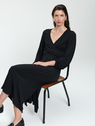 Odette day dress | Black