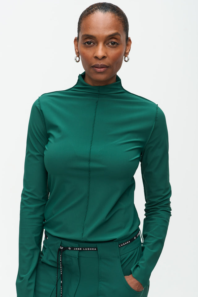 Zara Top Technical Jersey | Green